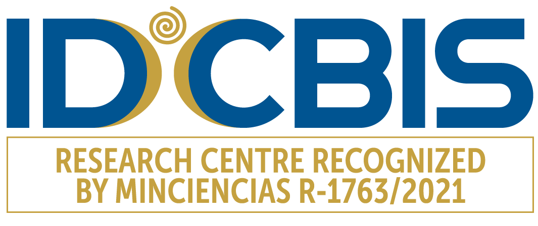Logo a color IDCBIS Centro de investigación reconocido por minciencias r-1763-2021